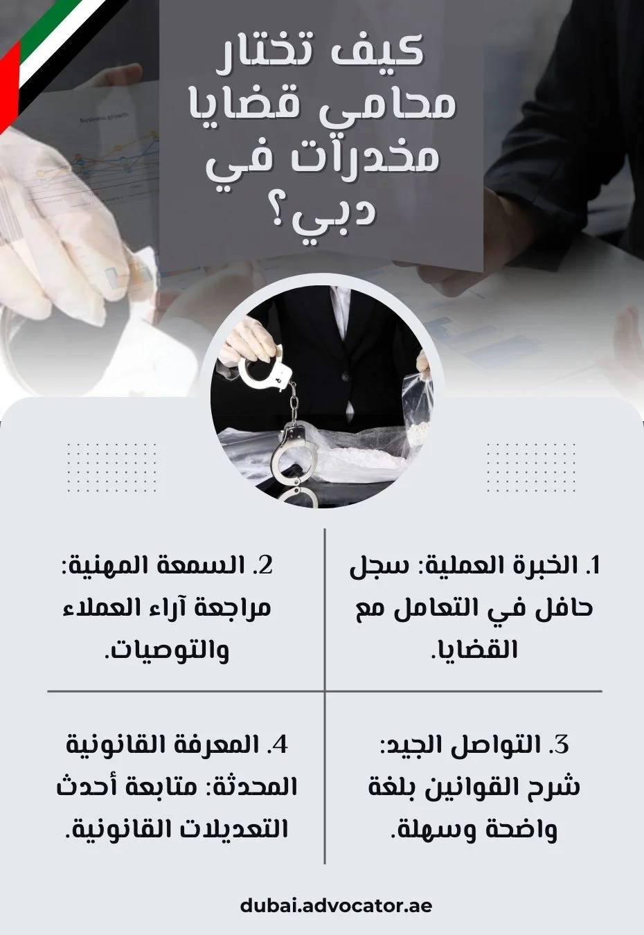 كيف تختار محامي قضايا مخدرات في دبي؟
