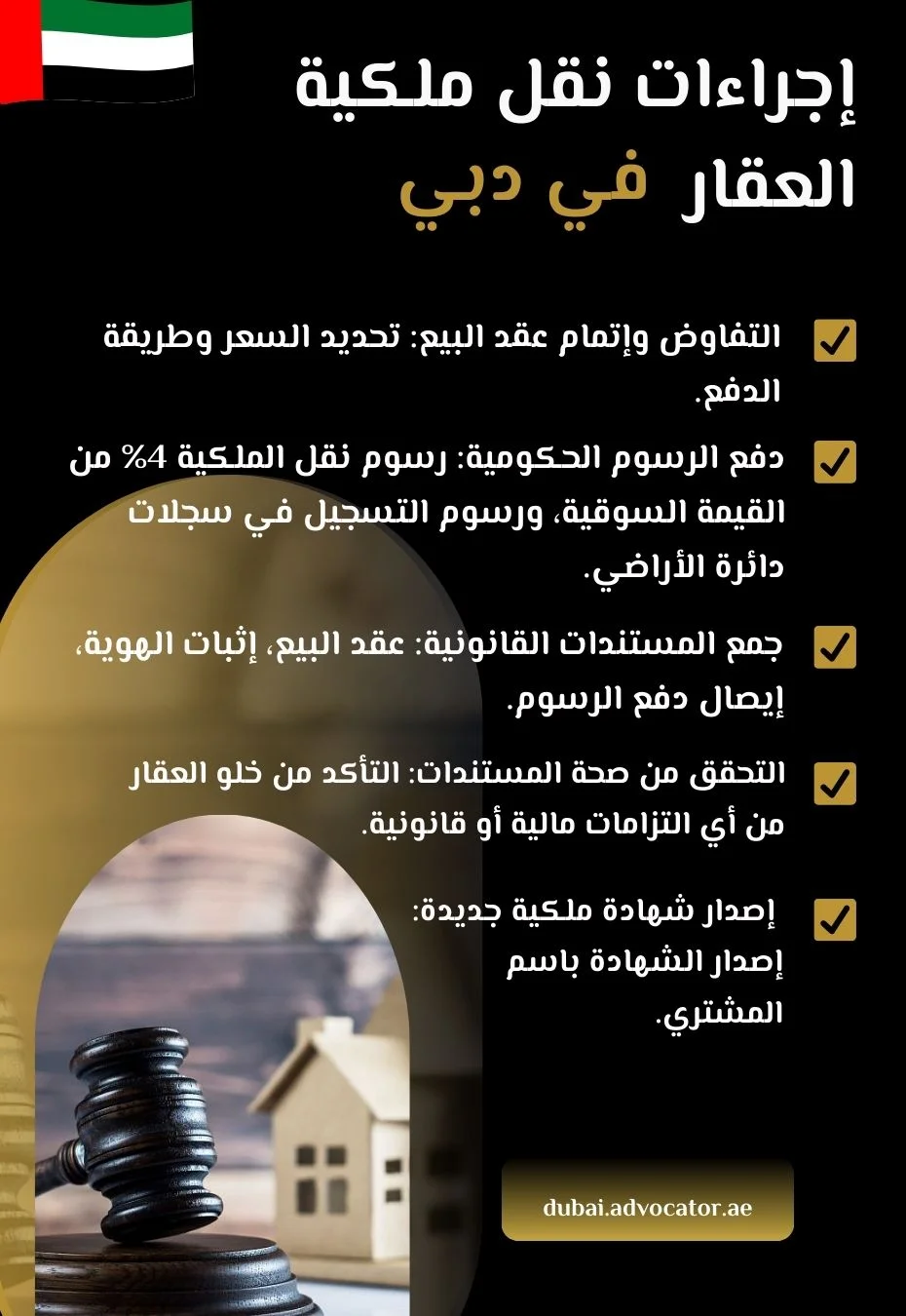 إجراءات نقل ملكية العقار في دبي