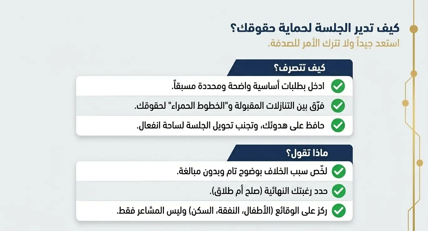 كيف تتصرف في جلسة التوجيه الأسري بدبي لحماية حقوقك؟