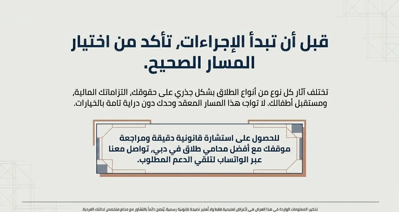  كيف تختار نوع الطلاق المناسب لحالتك؟