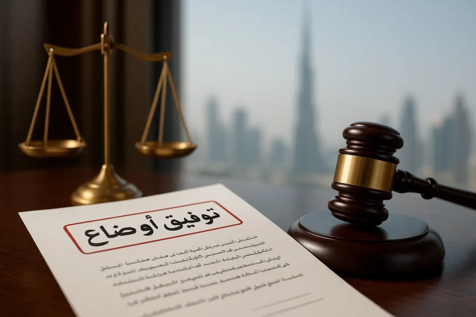 إجراءات توفيق أوضاع المقاولين في دبي