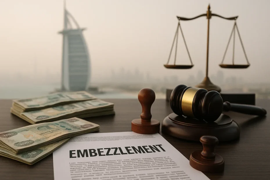 عقوبة الاختلاس في دبي الإمارات