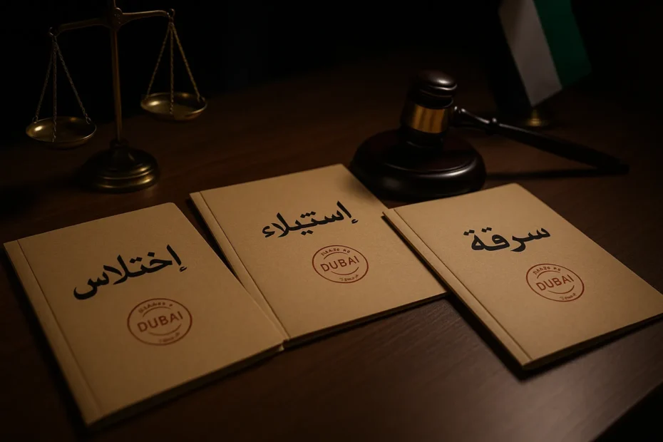 الفرق بين الاختلاس والاستيلاء والسرقة