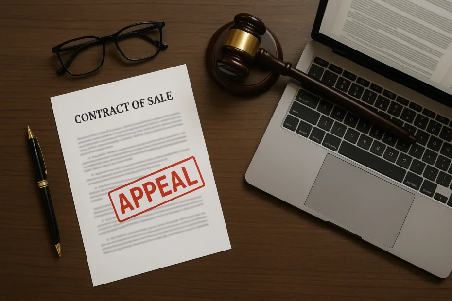 متى يمكن استئناف دعوى فسخ عقد بيع في دبي وما خطوات الطعن؟
