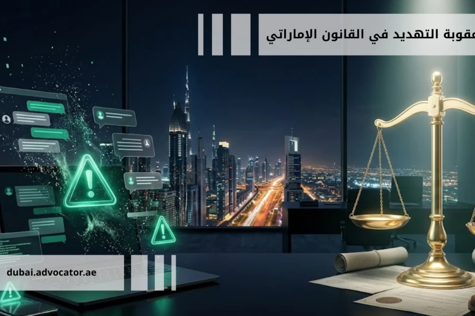 عقوبة التهديد في القانون الإماراتي