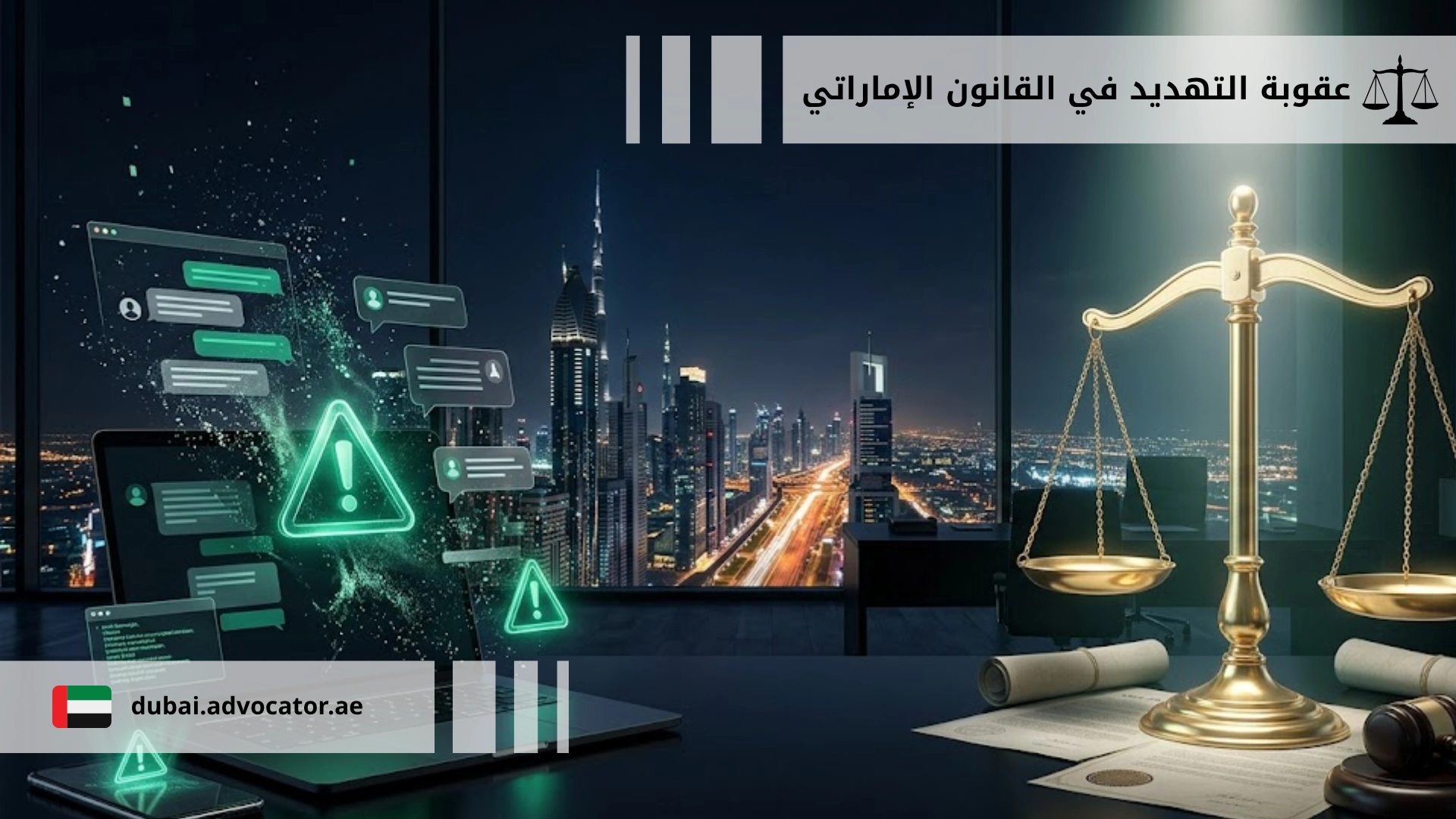عقوبة التهديد في القانون الإماراتي