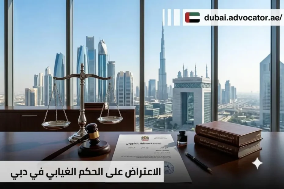 الاعتراض على الحكم الغيابي في دبي